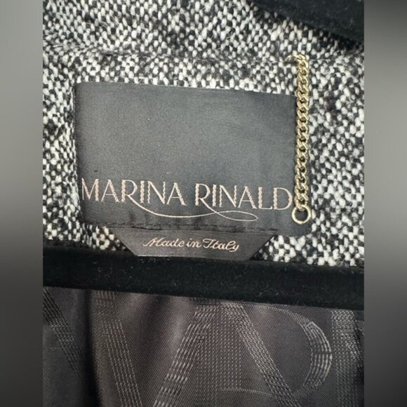 Marina Rinaldi Grey Wool & Alpaca Tweed Coat – Size 16 - Picture 2 of 16